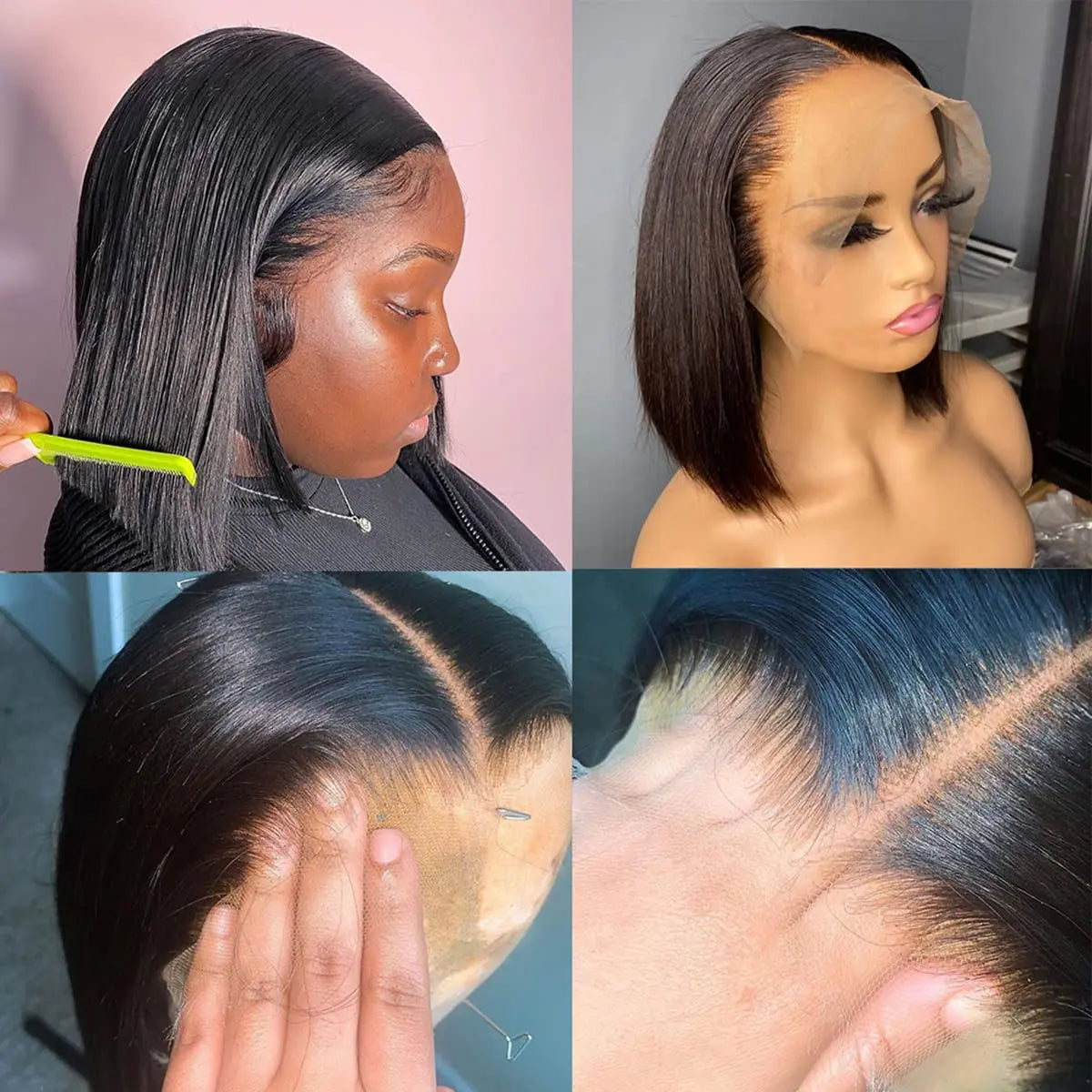 Glueless wigs Bob Lace