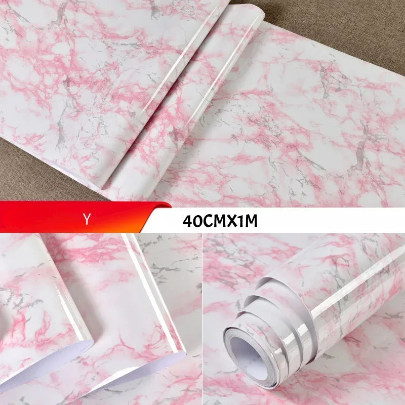 Marble Effect Oil-Proof Sticker