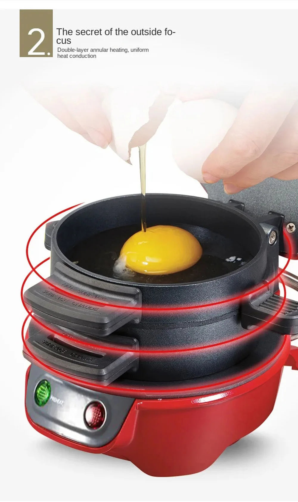 3-in-1 Breakfast Sandwich Maker