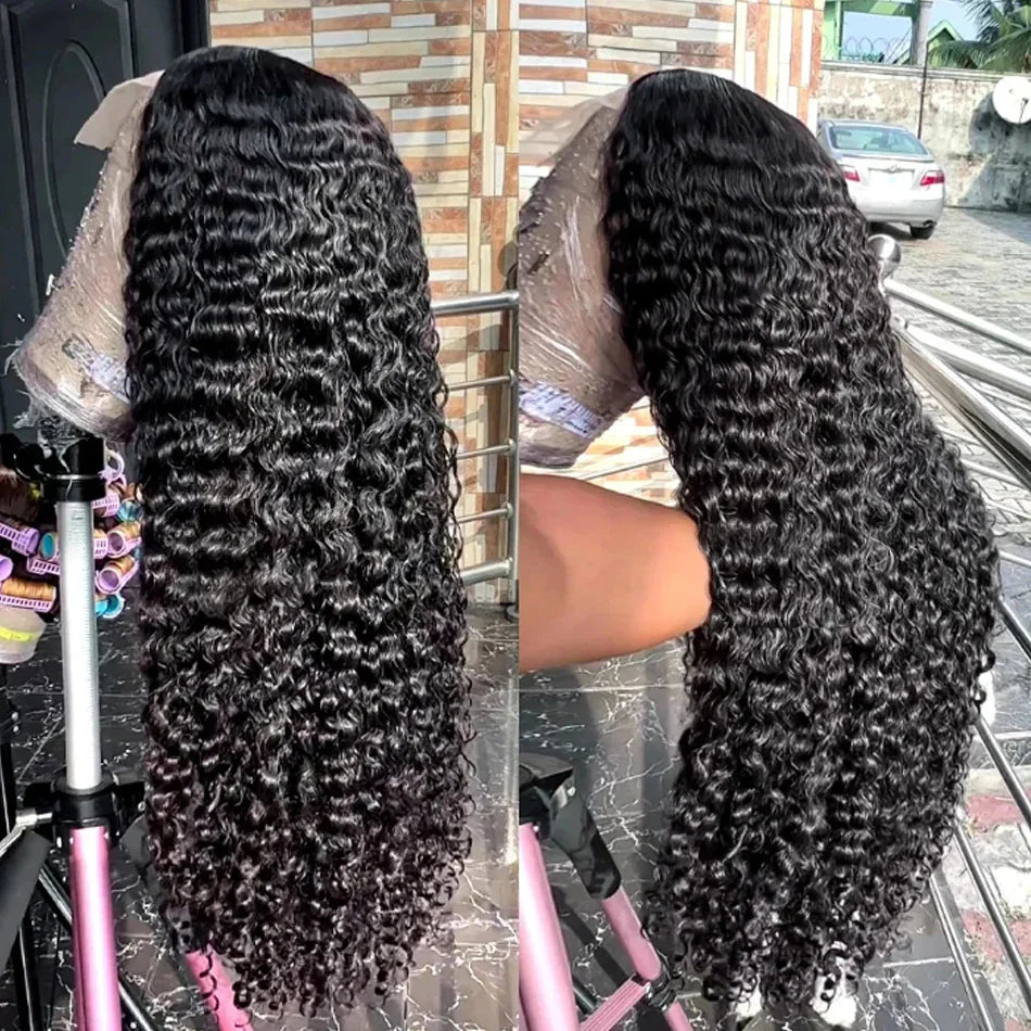 Glueless Water Wet and Wavy 13x4 Lace Closure Wigs