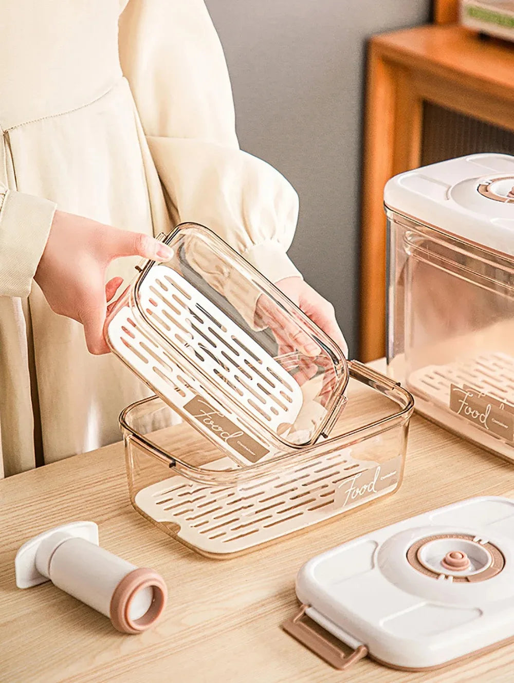 Vacuum-Sealed Food Storage Containers