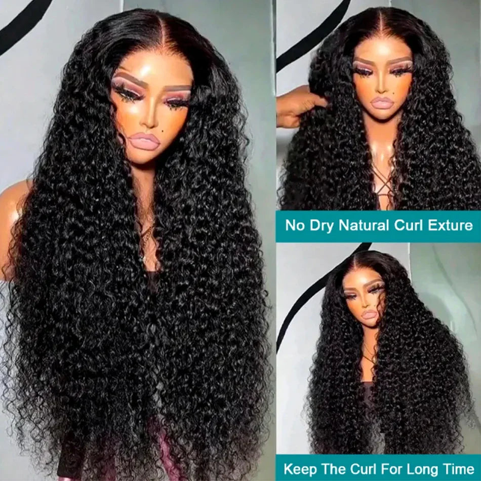 Glueless Water Wet and Wavy 13x4 Lace Closure Wigs