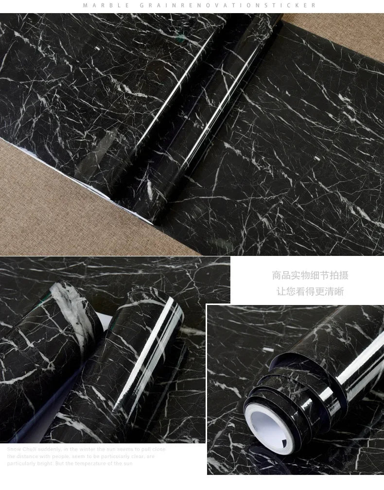 Marble Effect Oil-Proof Sticker