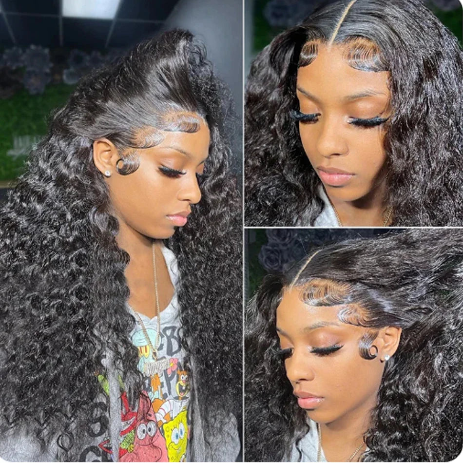 Glueless Water Wet and Wavy 13x4 Lace Closure Wigs