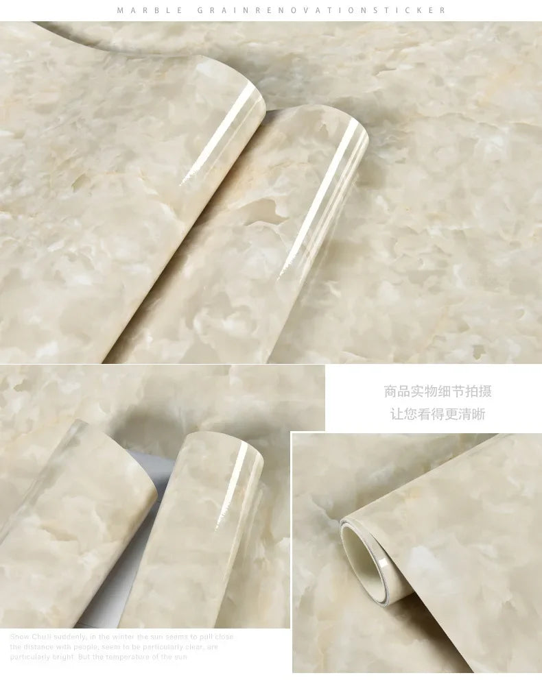 Marble Effect Oil-Proof Sticker