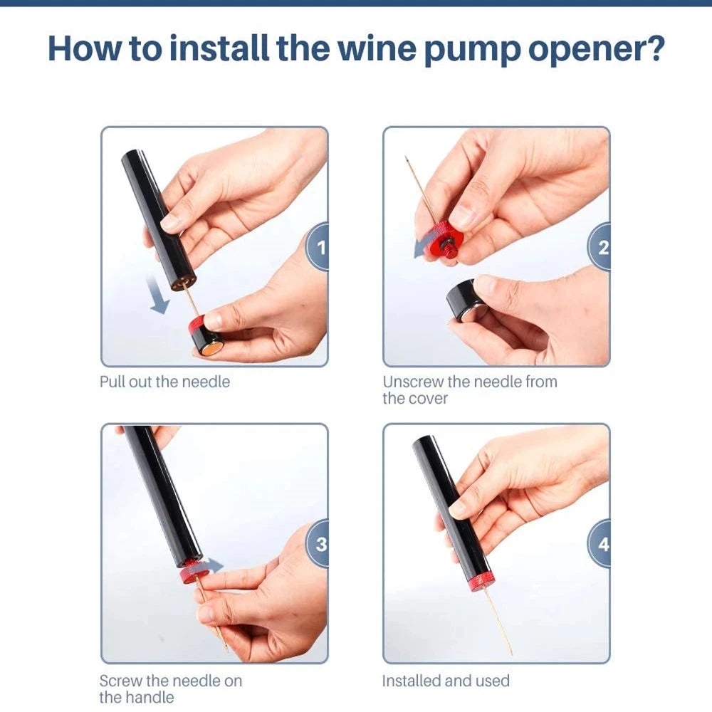 Air Pump Wine Opener Set