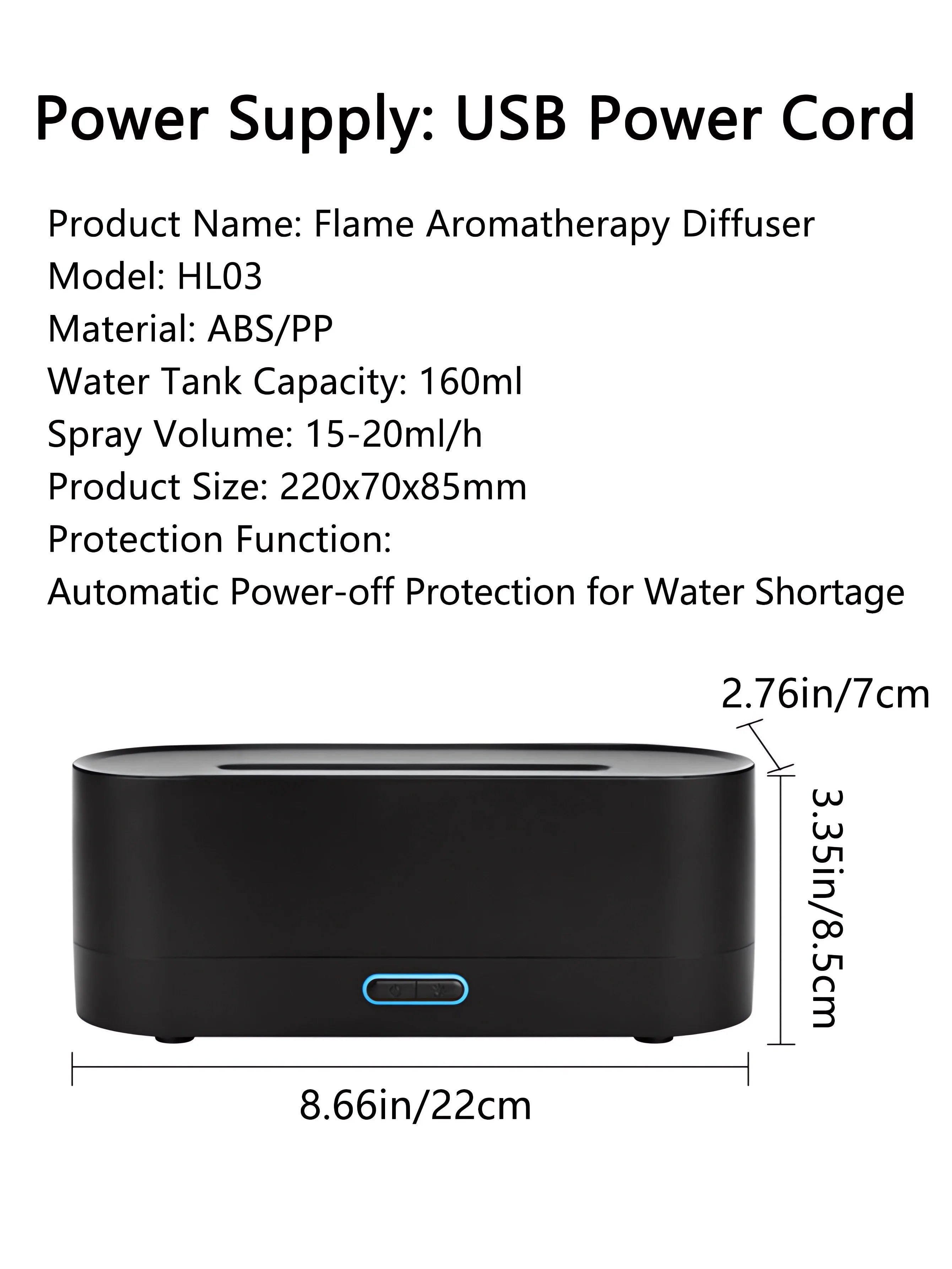 Flame Effect Aroma Diffuser