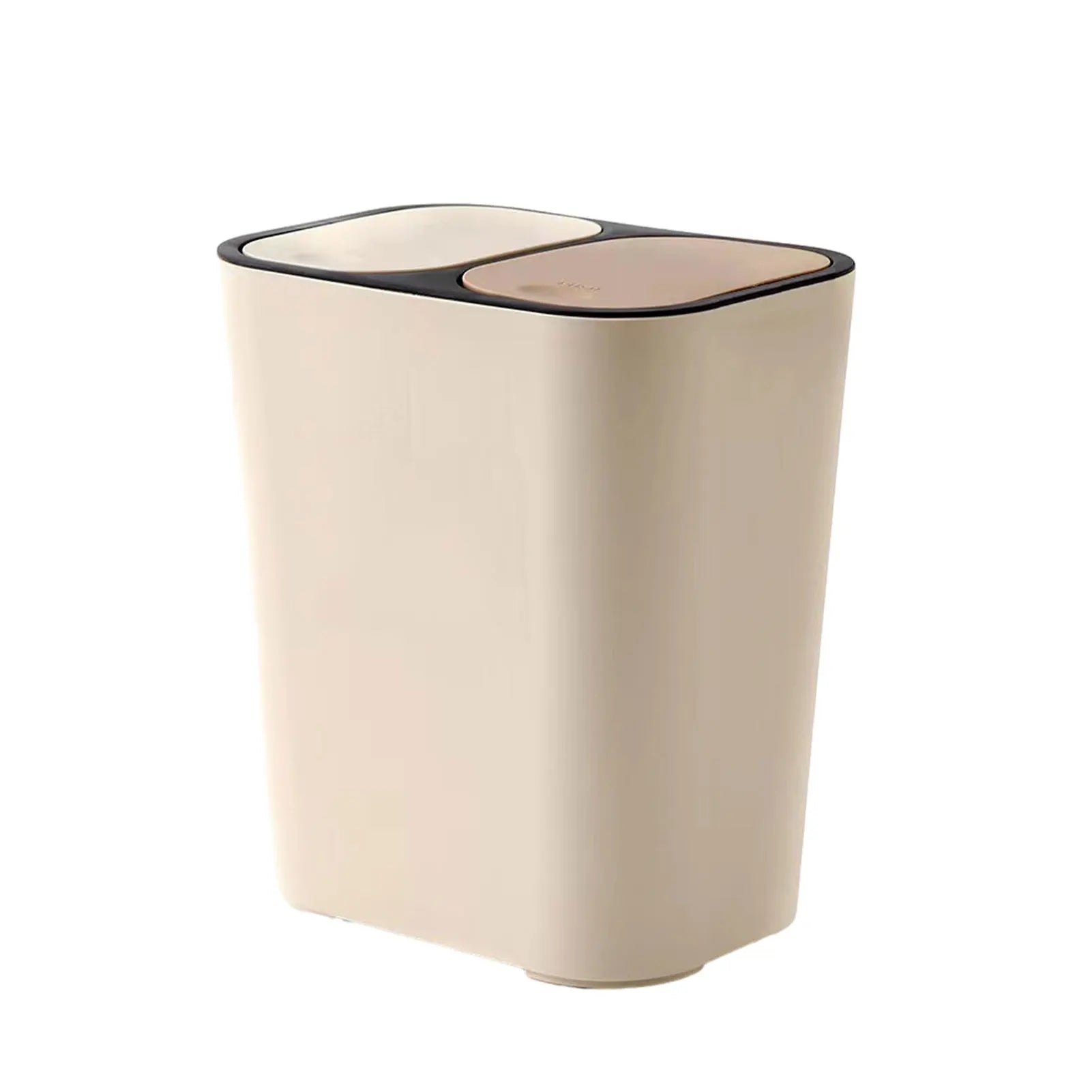 15L Dual Compartment Trash Can