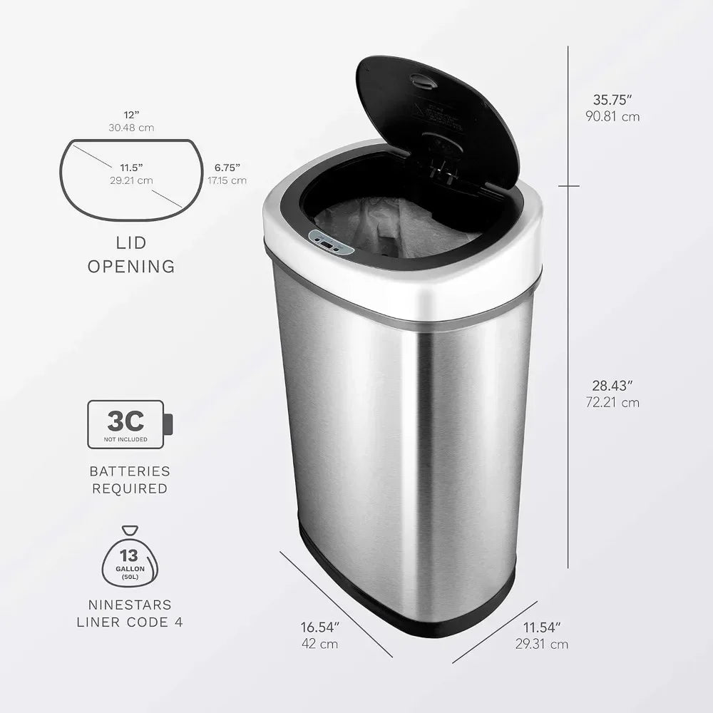 Touchless Motion Sensor Trash Can