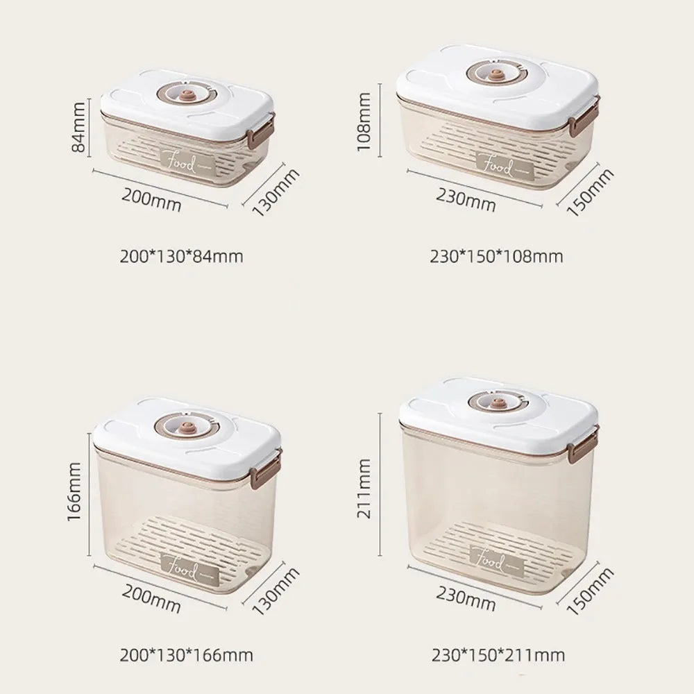 Vacuum-Sealed Food Storage Containers